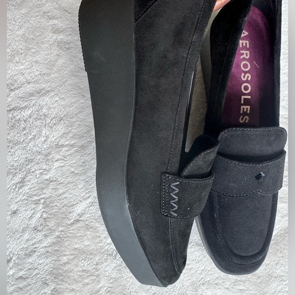 Aerosoles women’s black dress suede shoes - Picture 6 of 6